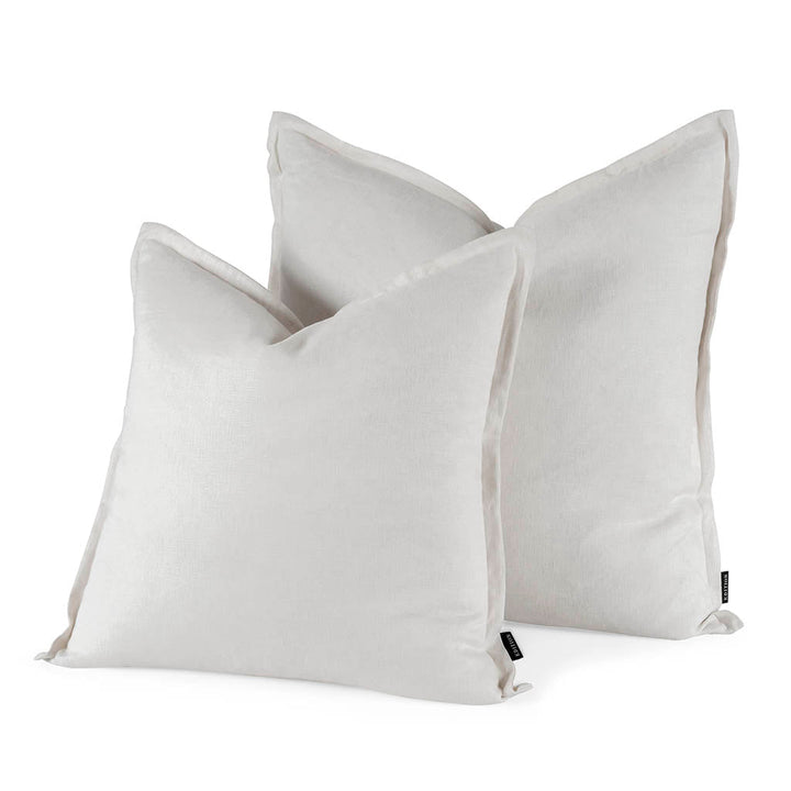 Outdoor Linen in Ivory 60cm Cushion