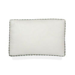 Boxy Green Tea Linen Lumbar Cushion