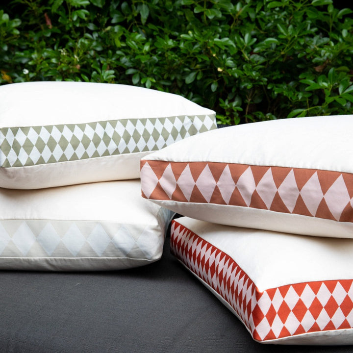 Boxy Outdoor Desert Sage Floor Cushion