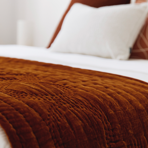 Silk velvet throw best sale