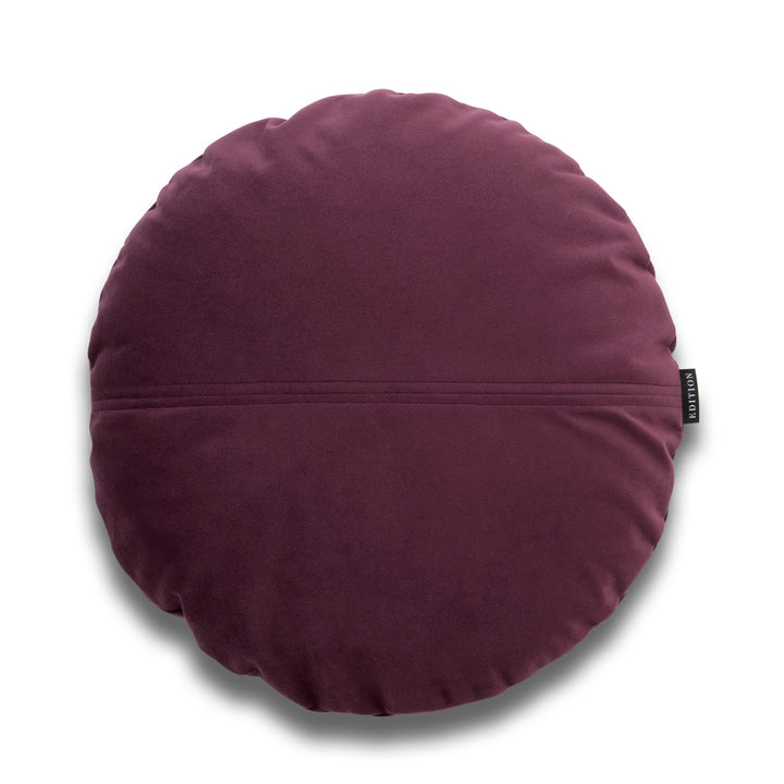 Double sided plum velvet. 40x40cm square cushion.